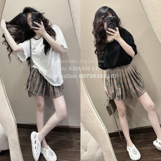 SÉT ÁO PULL l MIX CV XẾP LI KẺ BBR NEW