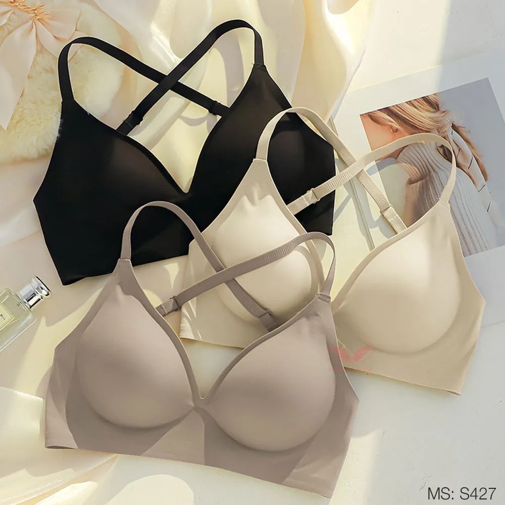 Áo Lót Su Lưng Chữ U Mút Mỏng Không Gọng VINGO Mặc Áo Váy Hở Lưng và Sát Nách Mùa Hè S427 VNGO