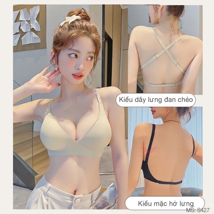 Áo Lót Su Lưng Chữ U Mút Mỏng Không Gọng VINGO Mặc Áo Váy Hở Lưng và Sát Nách Mùa Hè S427 VNGO
