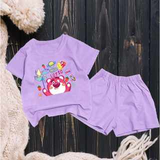 ơ Gía sỉ) Bộ bé gái hình gấu LOSTTO tiền cho bé gái siêu xinh cho bé 6-24kg.BGL29.