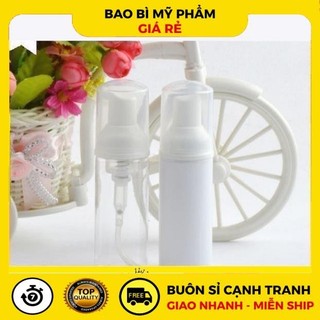 Chai lọ xịt tạo bọt ❂ chai lọ xịt giọt tạo bọt 50ml,30ml đựng sữa rửa mặt, phụ kiện du lịch