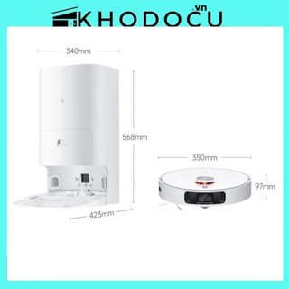 Robot hút bụi lau nhà Mijia 1s - Robot thông minh tự động giặt khăn, tự động đổ rác, sấy khăn, trưng bày 98%