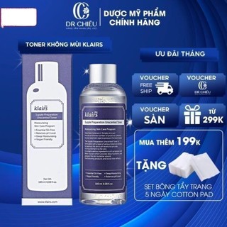 Toner Klairs phục hồi dưỡng da trắng sáng căng bóng da giúp giảm mụn cấp ẩm hiệu quả 180ml