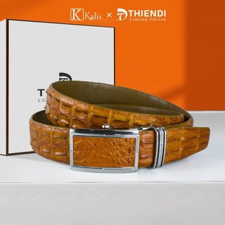 Thắt lưng nam cao cấp kalis x thiendi ball06 dây nịt nịch thắt lưng da cá sấu thật full hộp