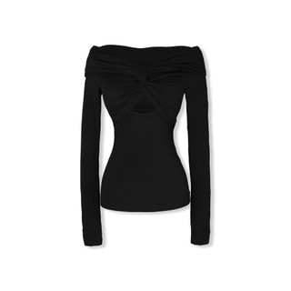 Áo Nữ Long Sleeves Pullover Solid, Chất Vải Thun Gân Thoải Mái, WKI023 , SOMEHOW