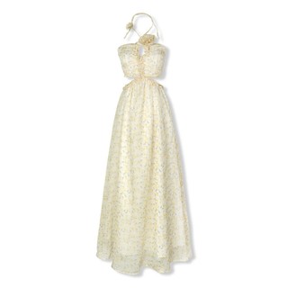 Đầm Nữ Dài Cutout Spring Gown , Chất Vải Tơ Hàn Lót Lụa Thoải Mái , WDD036 , SOMEHOW