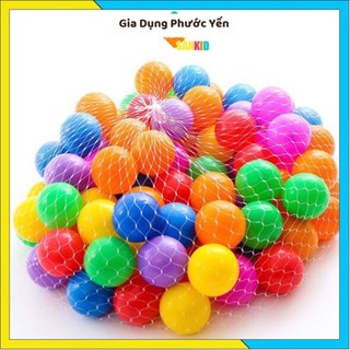 100 quả bóng nhựa đa sắc màu