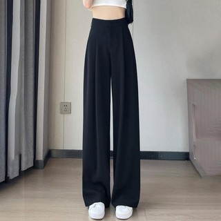 Quần nữ ống rộng nữ dáng suông khuy gài túi xéo độc đáo - HH nữ