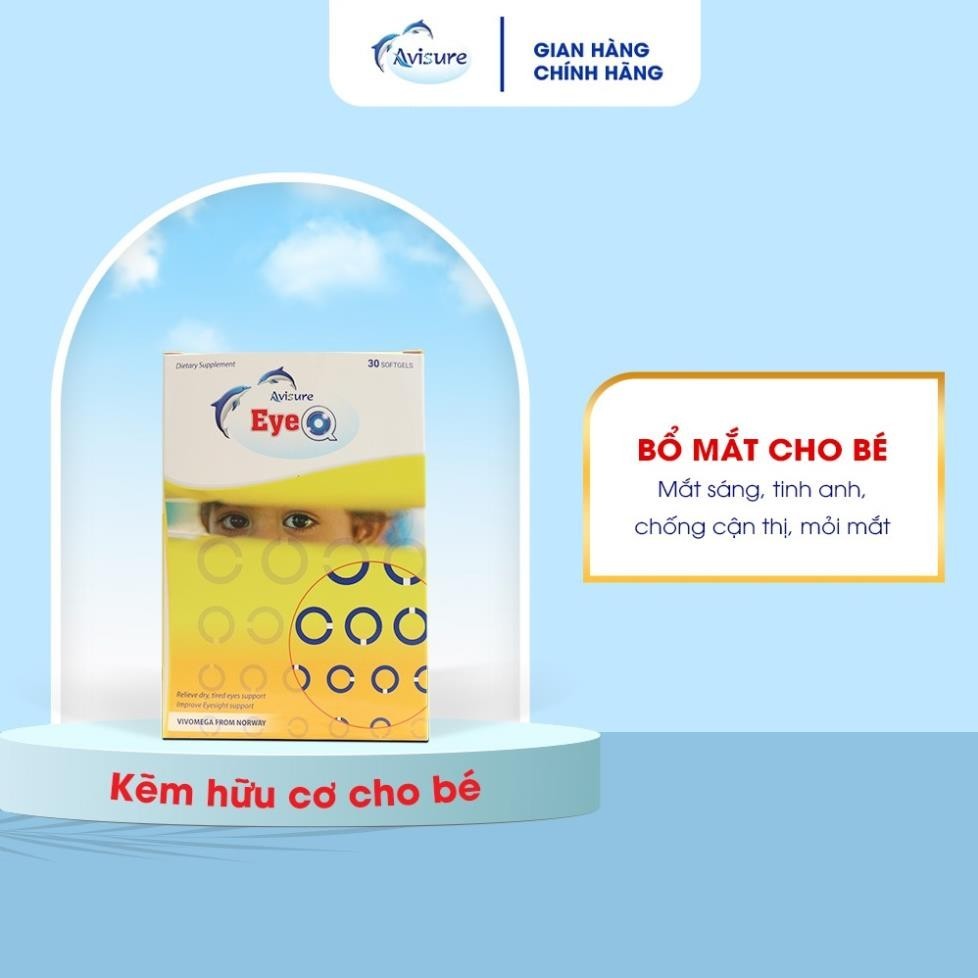 Bổ mắt Avisure EyeQ bổ sung DHA từ dầu cá Na Uy hộp 30 viên
