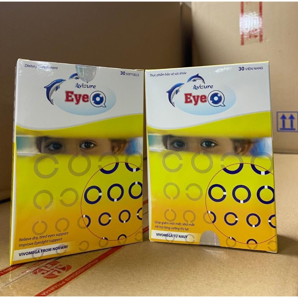 Bổ mắt Avisure EyeQ bổ sung DHA từ dầu cá Na Uy hộp 30 viên