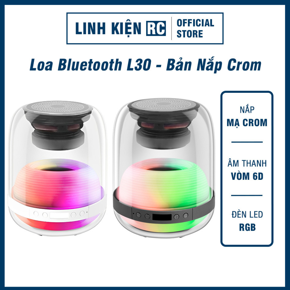 Loa Bluetooth L30- Âm Thanh Vòm 6D Supper BASS - Led Cảm Biến Theo Nhạc- Công Suất 10W- Có Khe Cắm Thẻ Nhớ | BigBuy360 - bigbuy360.vn