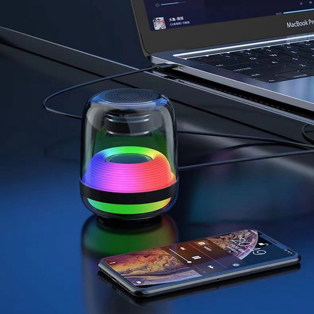 Loa Bluetooth L30- Âm Thanh Vòm 6D Supper BASS - Led Cảm Biến Theo Nhạc- Công Suất 10W- Có Khe Cắm Thẻ Nhớ | BigBuy360 - bigbuy360.vn