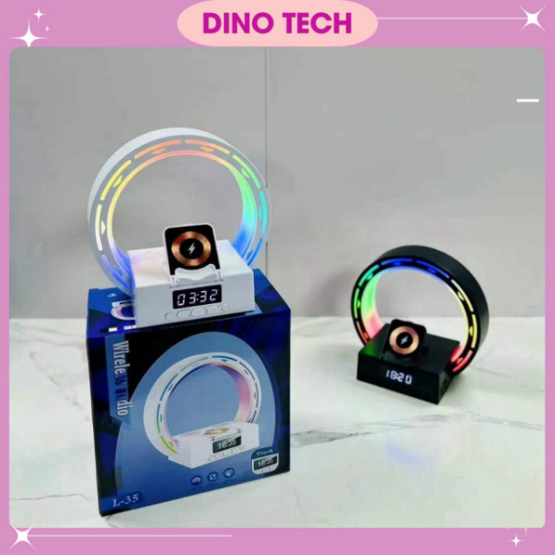 Loa Bluetooth L35, Loa Đế Sạc Không Dây, Đồng Hồ Điện Tử, Dải LED RGB, Gắn USB, Thẻ Nhớ HOT HOT HOT | BigBuy360 - bigbuy360.vn