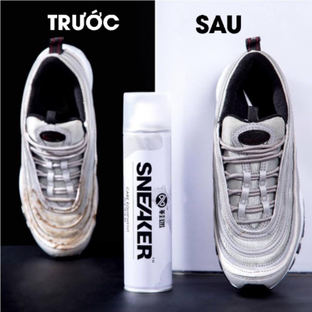 Bình Xịt Vệ Sinh Giày, Bình Xịt Bọt Tuyết Giặt Khô Giày, Dung Dịch Vệ Sinh Giày Dép Sneaker Cao Cấp