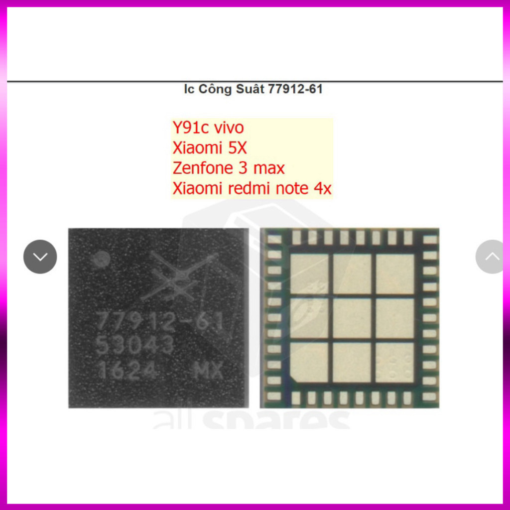 IC công suất 77912-61 ,phục vụ kỹ thuật Mobile