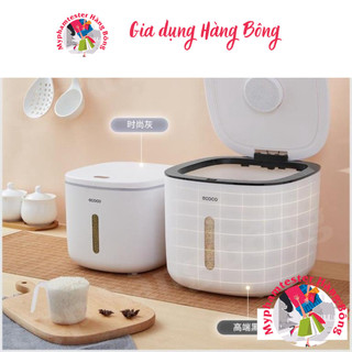 Thùng đựng gạo ECOCO thùng gạo thông minh chống ẩm chống mối mọt loại 5kg và 10kg đồ gia dụng thông minh tiện ích