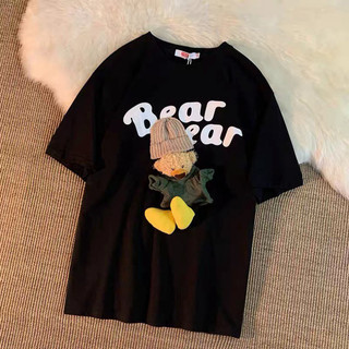 Áo thun Bear bear, Áo phông nam nữ from rộng, thiết kế thời trang cá tính, chất vải dày không xù, mặc mát -DT