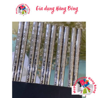 Đũa inox Nhật hiệu Shikishai (5 đôi/ hộp)