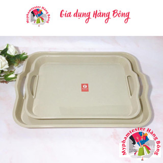 Khay superware nhựa phíp 100% melamine nâu đá - stone