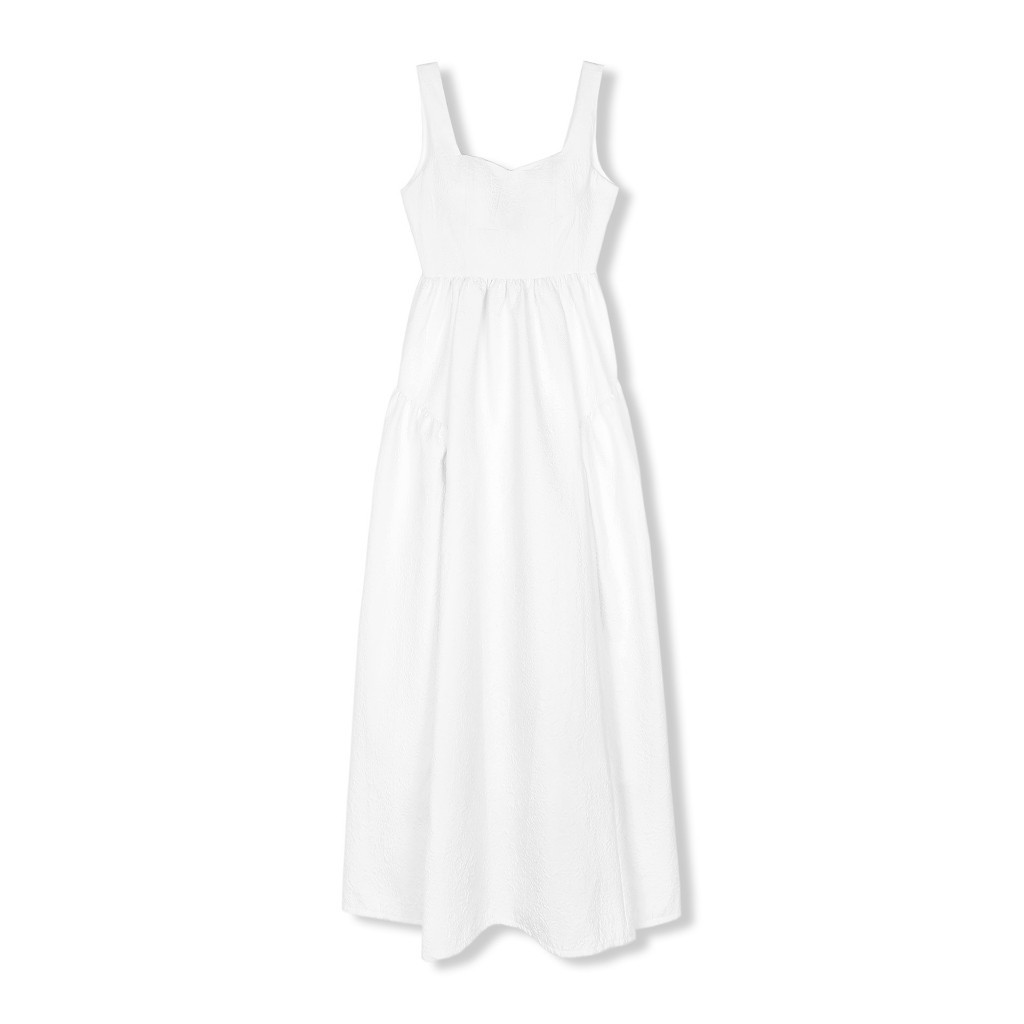 Đầm Dài Nữ Scoop Gentle, Chất Vải Xốp Hoa Thoải Mái, WDD019, SOMEHOW