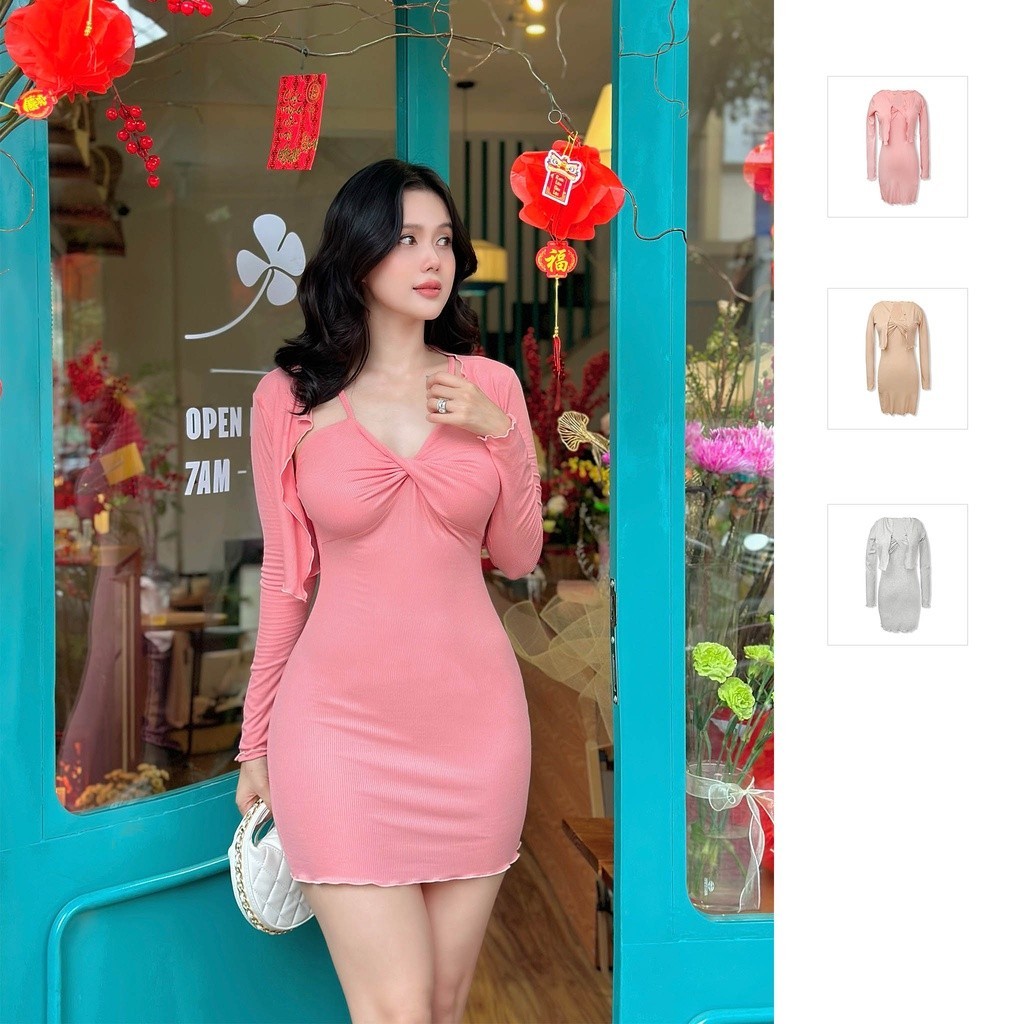 Đầm Ngắn Lounge Wear Two Pieces 