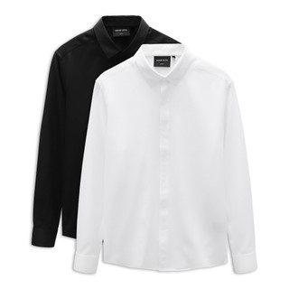 Áo sơ mi nam twill basic bw, chất vải cotton thoải mái, sm0008, somehow