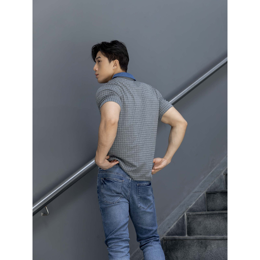 Quần Jean Nam Skinny Stone Legopen Blue, Chất Vải Jean Cotton Thoải Mái, QJ0047, SOMEHOW