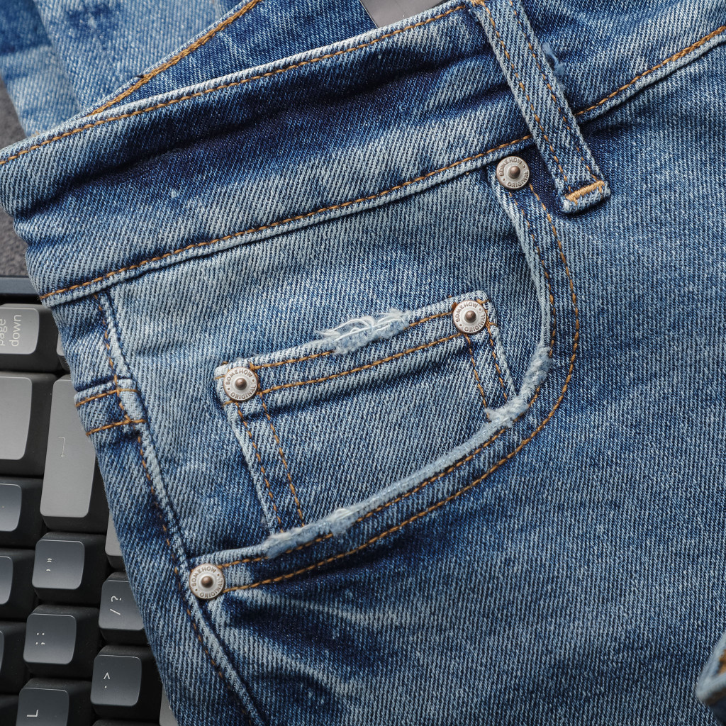 Quần Jean Nam Skinny Stone Legopen Blue, Chất Vải Jean Cotton Thoải Mái, QJ0047, SOMEHOW