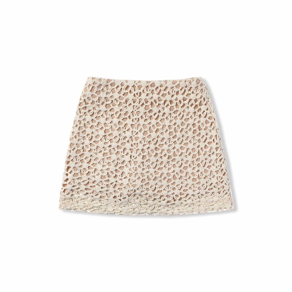 Chân Váy Nữ Lace Mini Skirt, Chất Vải Ren Cotton Thoải Mái, WCV001, SOMEHOW