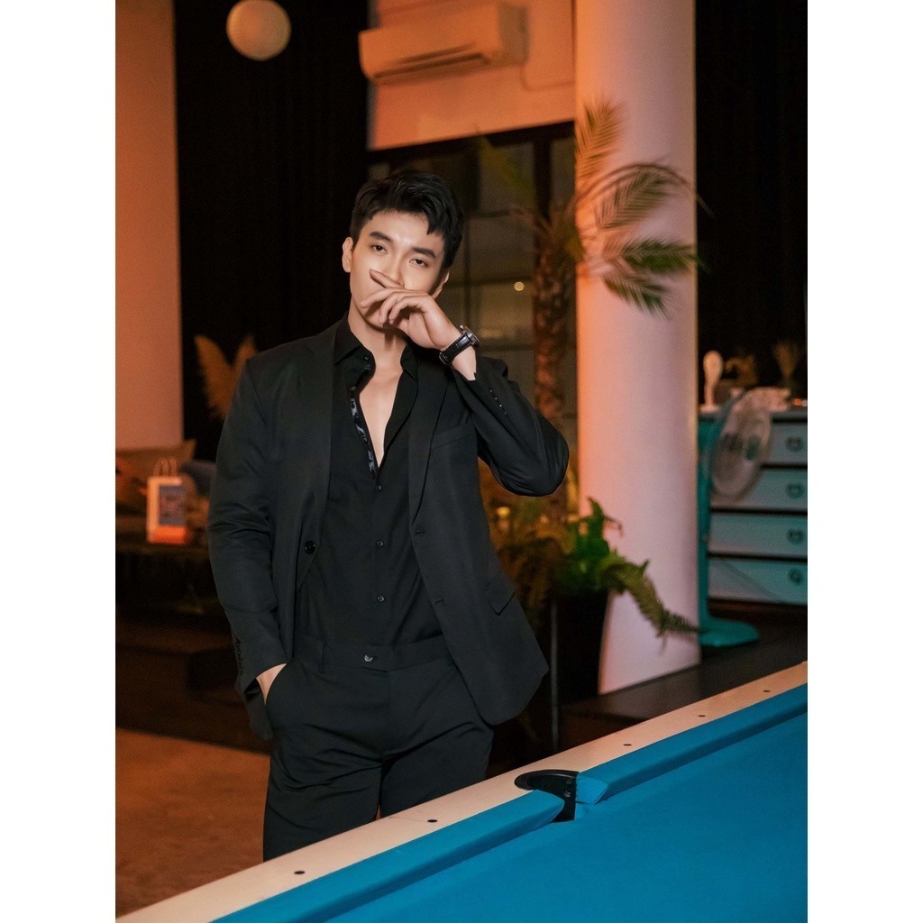 Áo Blazer Nam Casual Black Gray , Chất Vải Cotton 2 Chiều Thoải Mái , BL000013 , SOMEHOW