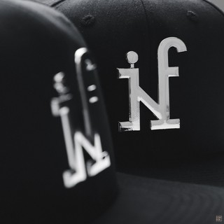 Nón Logo Sắt INF Đen 