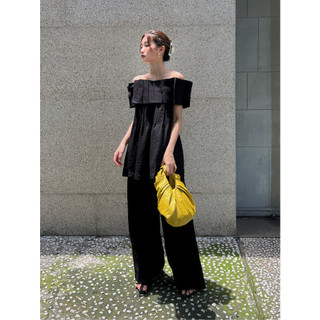 Coco sin - quần linen đen dài xếp ly