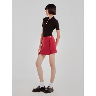Coco sin - váy mini đỏ hồng phối khoen