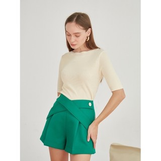 COCO SIN - Quần Short Xanh Đính Nút