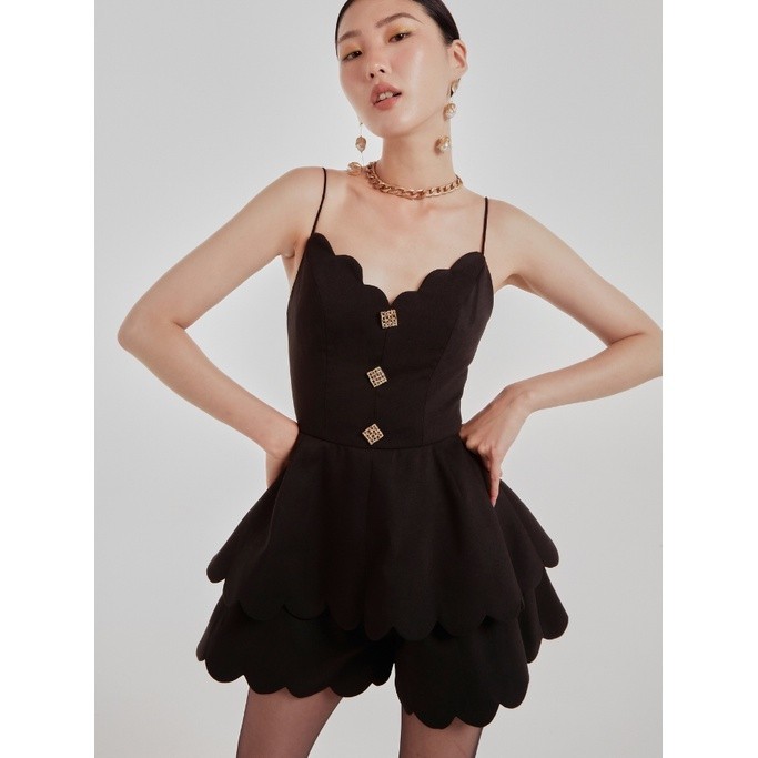 COCO SIN - Jumpsuit Đen Đính Nút