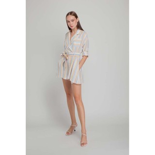 COCOSIN -Playsuit Sọc Cổ Vest