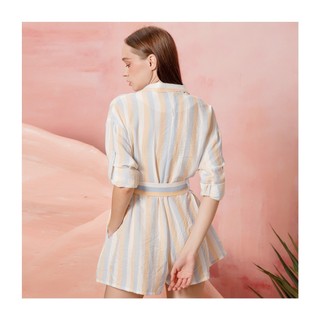 COCOSIN -Playsuit Sọc Cổ Vest