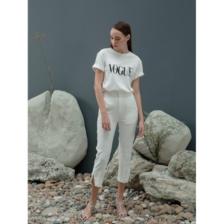 COCOSIN - Quần Trắng Viền Chỉ Đen