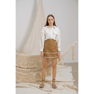 COCOSIN - Sơ Mi Linen Viền Dây Thừng