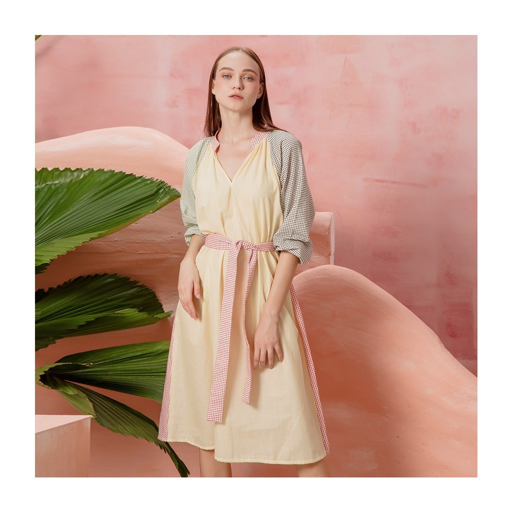 COCOSIN - Đầm Suông Colorblock
