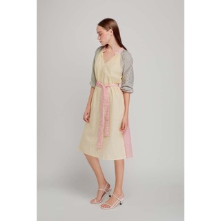 COCOSIN - Đầm Suông Colorblock