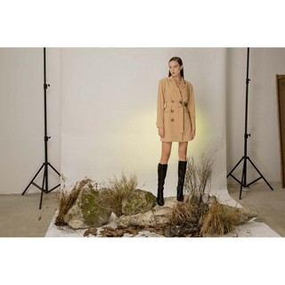 COCOSIN - Đầm Blazer Nâu