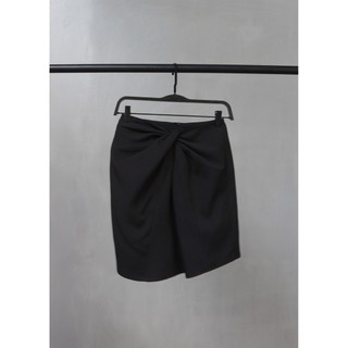 Cocosin - chân váy mini đen xoắn