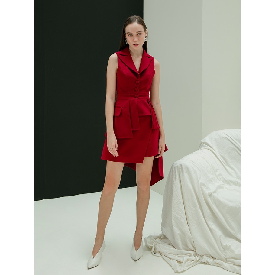 COCOSIN - Áo Vest Đỏ Sạt Nách