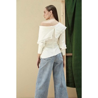 COCOSIN - Áo Linen Phối Ren