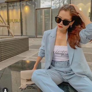 COCOSIN - Áo Blazer Xanh