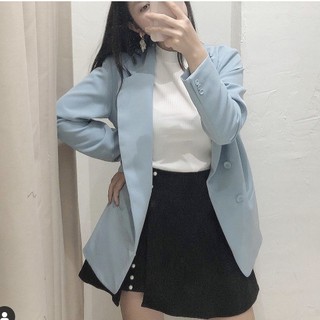 COCOSIN - Áo Blazer Xanh