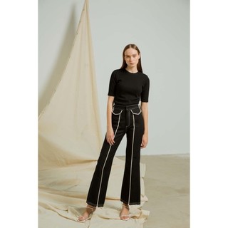 COCOSIN - Áo Đen Cổ Lọ Basic