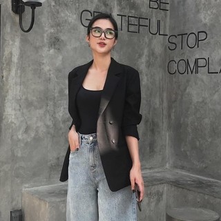 COCOSIN - Áo Blazer Đen