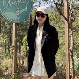COCOSIN - Áo Blazer Đen